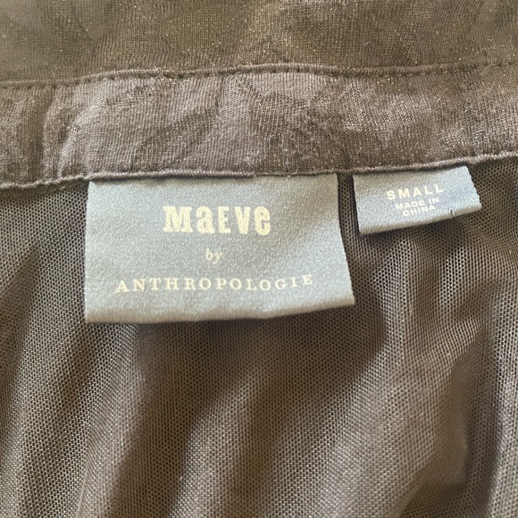 MAEVE - Anthropologie Long Sleeve mock wrap top - Picture 3 of 8